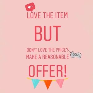 💕 the item, but not the 💰? Make an offer!